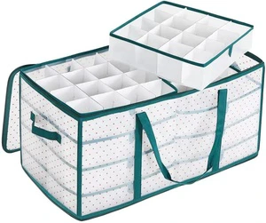 Top Seller New Season Waterproof Collapsible Holiday Christmas Ornaments Storage Containers