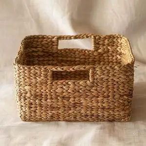 Premium Handmade Rattan Storage Basket Eco Friendly Woven Organizer Basket from Vietnam