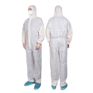Waterproof Disposable Non-Woven PP+PE Coverall Safety Clothing with Vital Safety Features