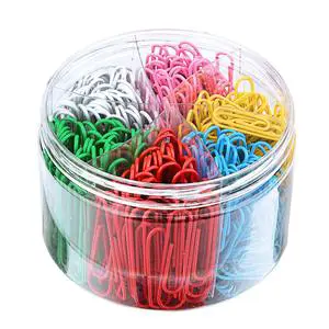 Wholesales Box Package Paper Clips Custom Office School Metal Silver Colored Paper Clips Bag Clips
