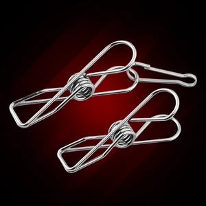 Small Metal Stainless Steel Spring Clip Bag Clip With Buckle