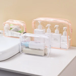Travel Dry and Wet Separation Transparent Cosmetic Bag Cosmetic Storage Bag Toilet Bag Waterproof Storage Bag