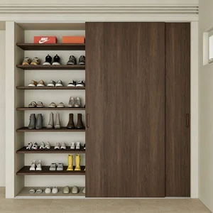 Factory Direct High Quality Modern Large Capacity Shoe Cabinet Space Saving Wooden Shoe Storage Organizer Cabinet Rack