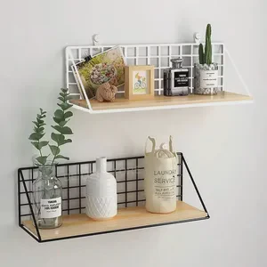Wall Mounted Storage Rack Without Drilling Suitable for Living Rooms and Bedrooms Modern Style Wall Decoration Hanging Racky