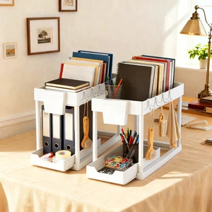 Factory Price Hot-selling Multi-purpose Rectangle Storage Rack Pull-out Sliding Design for Kitchen Cabinet Lower Organization