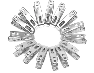 Heavy Duty Stainless Steel Clothespin Towel Hanging Laundry Pegs Clips Metal Clothes Pins Drying Socks