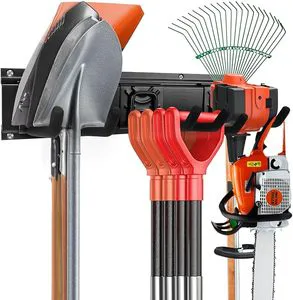 JH-Mech Space-Saving Vertical Storage Corrosion-Resistant Finish Versatile Application Scenarios Garage Wall Tool Organizer