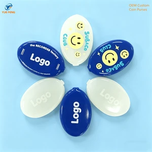 Mini Coin Purse Keychain Open Compact Multifunctional PVC Pouch OEM ODM Customizable High Quality