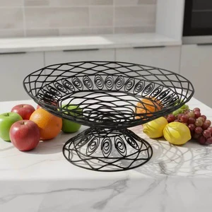 Factory Supply Metal Storage Basket Fruit Basket Wire Basket