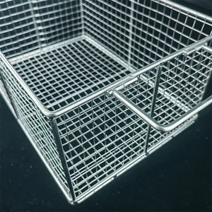 Biaoyu Hot Sale 25*15*7cm Stainless Steel Wire Welded Wire Mesh Basket
