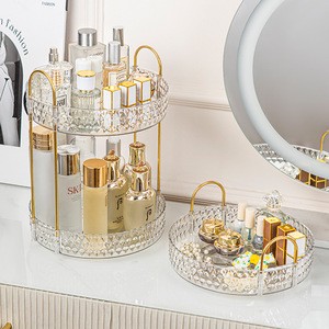 Luxury Multi-layer Stackable Dressing Table Organizer Jewelry Skincare Storage Box For Bathroom Bedroom Storage Holders Racks