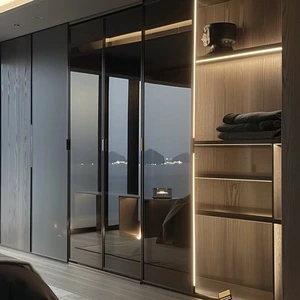 Complete Modern Bedroom Sets With Bed Wardrobes Closet-Eco-Friendly Wooden Furniture For Living Room & Villa Space Saving Design