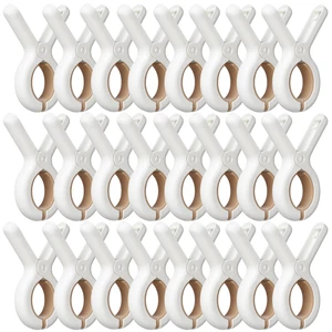 Eco-Friendly Durable PS Plastic Double-Tier Hook-Type Clothes Pegs for Laundry Bedsheets Blankets & Beach Towels