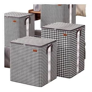 Factory Supply Non-woven Quilt Storage Bag Household Waterproof Foldable Clothing Luggage Moving Quilt Storage Bag
