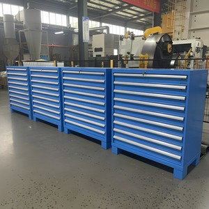 Rockshell Heavy Duty Tool Cabinet OEM Large Capacity Steel Hardware Storage Chest Box With Multi-Drawers For Industrial Workshop