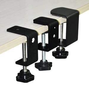 High Quality Black Colors Adjustable Metal Table Desk Clamp Holder C Clamps Clips