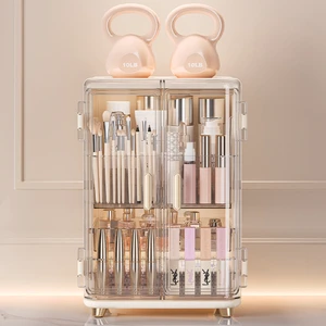 Plastic Beauty Cosmetic Jewelry Skin Care Storage Box Drawer Makeup Organizer