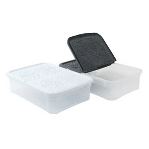 Belli E Forti Classic Storage Box with Wheels 570x390x145mm Under Bed Storage White Grey PP Italy