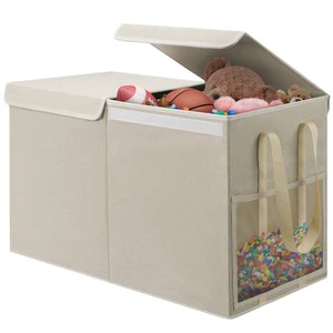 Reinforced Handle Underbed Storage Bag Foldable Breathable Thick Fabric Bin Container Closet Systems Organizers Organizer