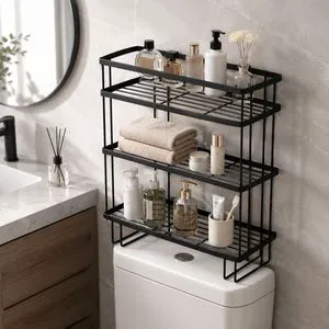 Wholesale Bathroom Accessories Storage Rack Metal Wire Shelf for Importers Distributors Supermarket and Ecommerce