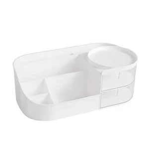Cosmetic Storage Box Desktop Dressing Table Makeup Mirror Skin Care Product Shelf Lipstick Drawer Type Organizer