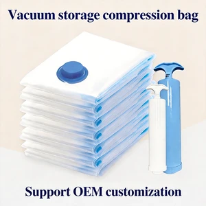 Vacuum Storage Bag Clothing Organizer Wardrobe Clothes Quilts Jacket Compression Sealed Moisture-Proof PA+PE Material 20-35L