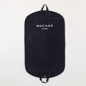 Own Brand Logo Printing on Luxury Dress Cover Garment Suit Bag with Pp Non Woven Fabric