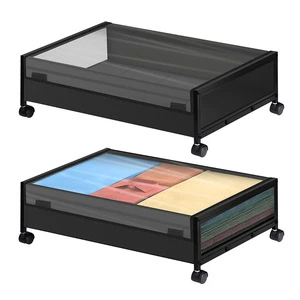 Under the Bed Storage Containers With Wheels Shoe Organizer With Storage Bags Rolling Underbed Storage Containers for Clothes