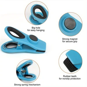 Factory Outlet Hot Sale Magnetic Clips Plastic Fridge Magnet Clip Bag Clips