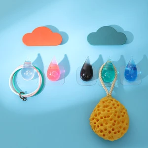 Creative Droplet Shape Luxury Beauty Wall Adhesive Hook Self-Adhesive Wall Hooks Decorative Coat Hanger Hooks