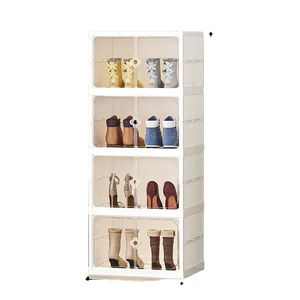 High Quality Shoe Storage Rack Dustproof Stackable Shoe Storage Box Storage Container Collapsible Shoes Container