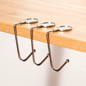 Portable Folding Bag Hanger Purse Handbag Holders Foldable Table Hook Women Purse Hook For Table