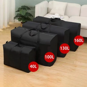 Custom Size Waterproof Travel Cloth Quilt Storage Bag Oxford Heavy Duty Moving Luggage Storage Packing Bag For Home Organizer