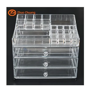 Wholesale High Quality Acrylic Makeup Storage Box Clear Cosmetic Jewelry Storage Boxes With Drawer