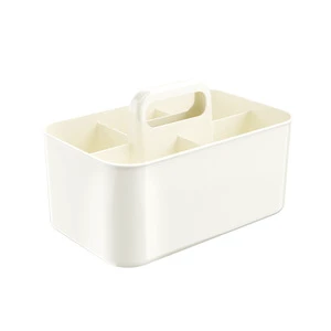 Simple Portable Plastic Storage Box Multifunctional Organizer for Office Kitchen, Bathroom Snack Cosmetic Storage