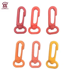 China Manufacturer Custom Designer Backpack Accessories Black Bag Clasp Clip Plastic Snap Hook Plastic Bag Hook