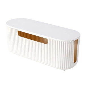 Japanese Style Power Strip Decoration Cover Cable Organizer Storage Box Socket Wire Management Model 2313 30x11x12.5cm China