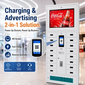 2026 Smart 20-Door Phone Charging Locker with 21