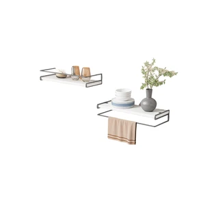 Portable Wooden Wall Mounted Storage Rack for Bedroom Bathroom and Living Room