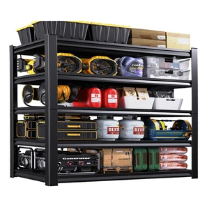 Family Friendly Garage Storage Rack Organizing Tools and Toys with Ease