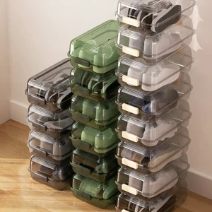 Shoe Box Storage, Household Shoe Storage, Plastic Transparent Sorting, Thickened Moisture-proof