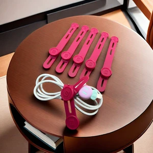 Factory Stock Silicone Zip Tie Adjustable Cable Organizer Ethernet Wire Harness Customized Color Length Durability ISO9001
