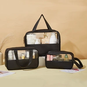 Large Capacity Plastic Waterproof Foldable Multifunction Wet & Dry Separation Cosmetic Toiletry Travel Storage Bag