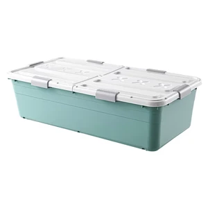 Factory Customized Transparent Colorful Under Bed Box Storage With Lid for Toys Clothes