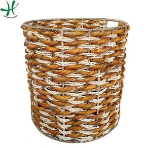 Summer Woven Storage Basket Clothes Storage Basket for Home Use & Organization Customizable Color & Size Handles