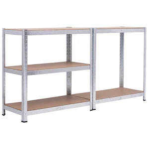 Utility DIY Garage Storage Shelves Galvanized Shelving
