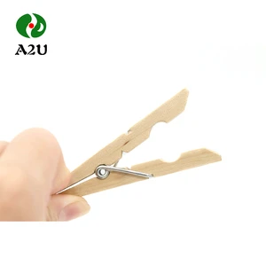 Wholesale Disposableplastic Wooden Bamboo Clothespin Pegs