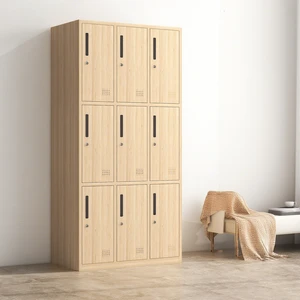 Luoyang 9 Door Metal School Locker Steel Storage Cabinet Locker with Key Lock Steel Employee Locker