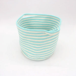 Blue and White Fresh air Fabric Woven High Quality Storage Basket