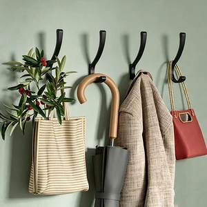 Coat Hook Storage Phoenix Tail Thickened Hook No Drilling Creative Storage Shelf Row Hook
